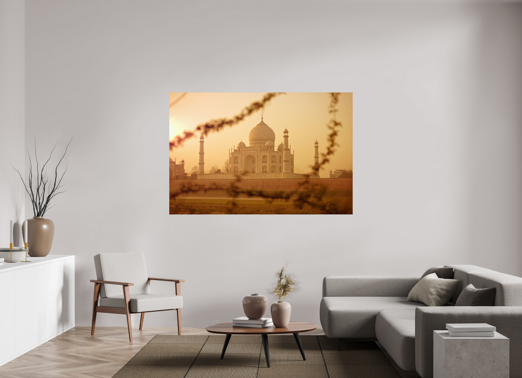 180 x 120 cm, Aluminium Print India No. 14 — Beyond the Branches