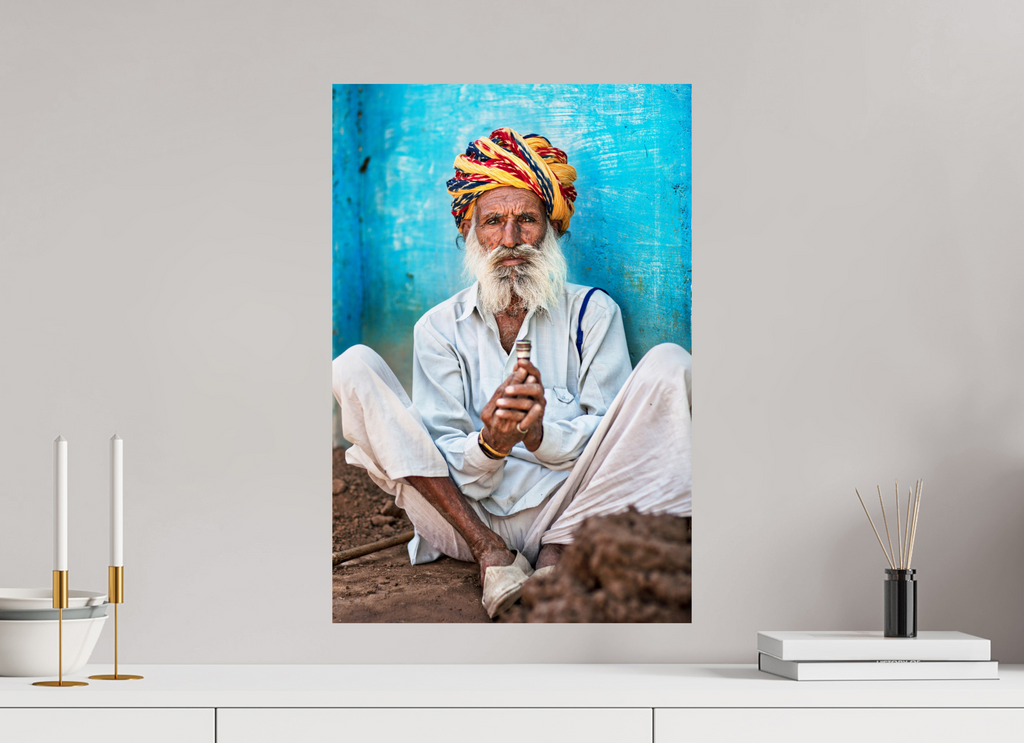 40 x 60 cm, Photo Print On Fuji Crystal DP II India No. 08 — Blue Wall