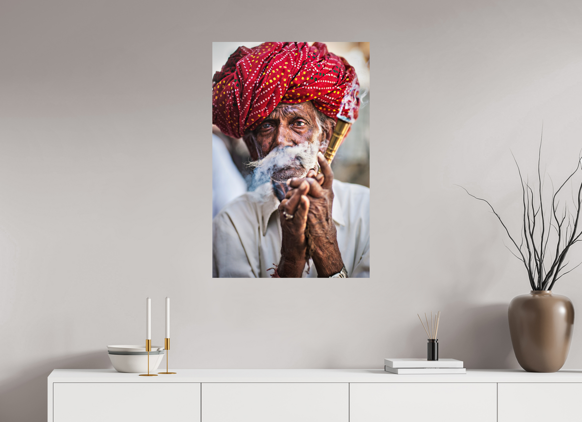 60 x 90 cm, Photo Print On Fuji Crystal DP II India No. 07 — Red Turban