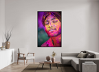 120 x 180 cm, Floater Frame India No. 13 — Eyes Closed