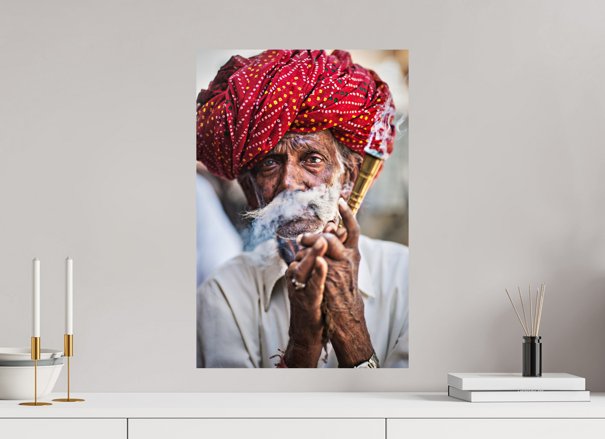 40 x 60 cm, Photo Print On Fuji Crystal DP II India No. 07 — Red Turban
