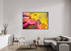 180 x 120 cm, Floater Frame India No. 11 — Pink and Gold