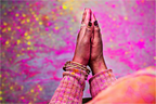 India No. 04 — Namaste — photograph by Xavier Arnau