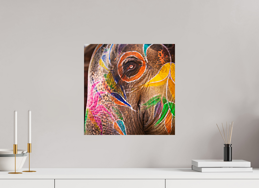 40 x 40 cm, Photo Print On Fuji Crystal DP II India No. 03 — Elephant's Eye