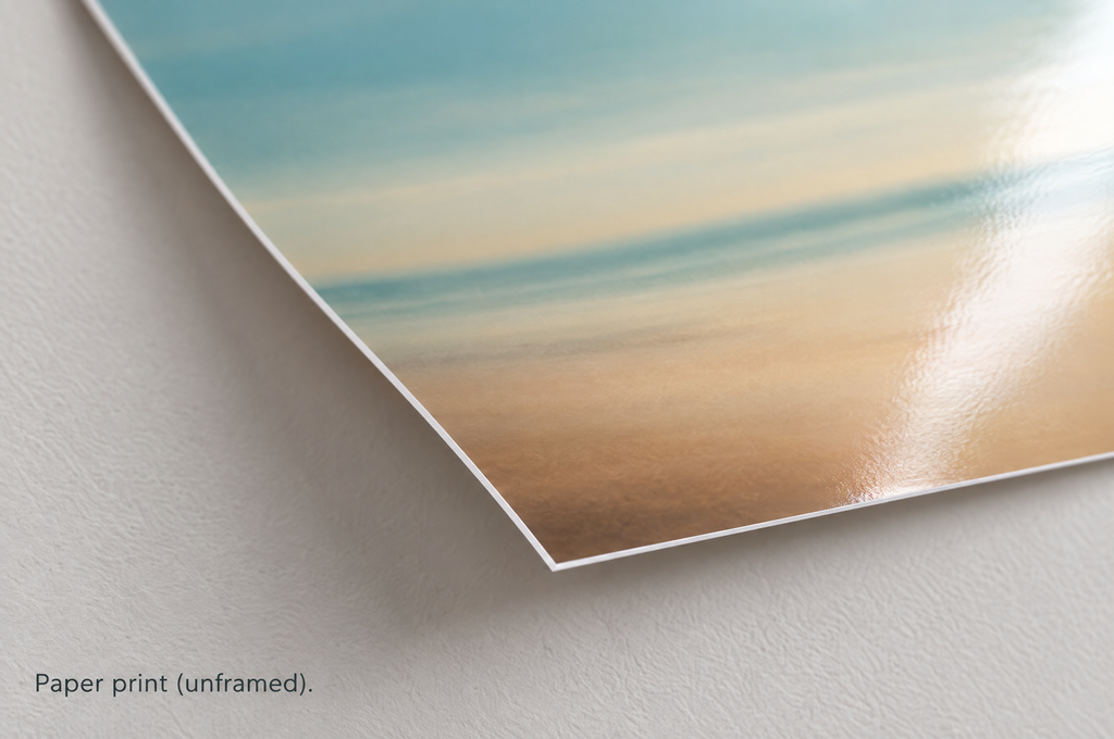 Close-up detail of the Paper print (unframed)