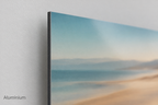 Close-up detail of the Aluminium print edge