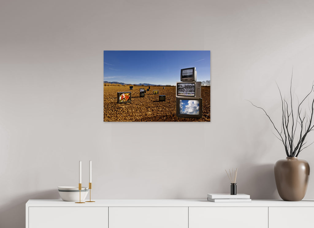 75 x 50 cm, Photo Print Under Acrylic Glass Television Project No. 04 — Harvest of Images