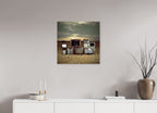 60 x 60 cm, Photo Print Under Acrylic Glass Television Project No. 05 — Static Field
