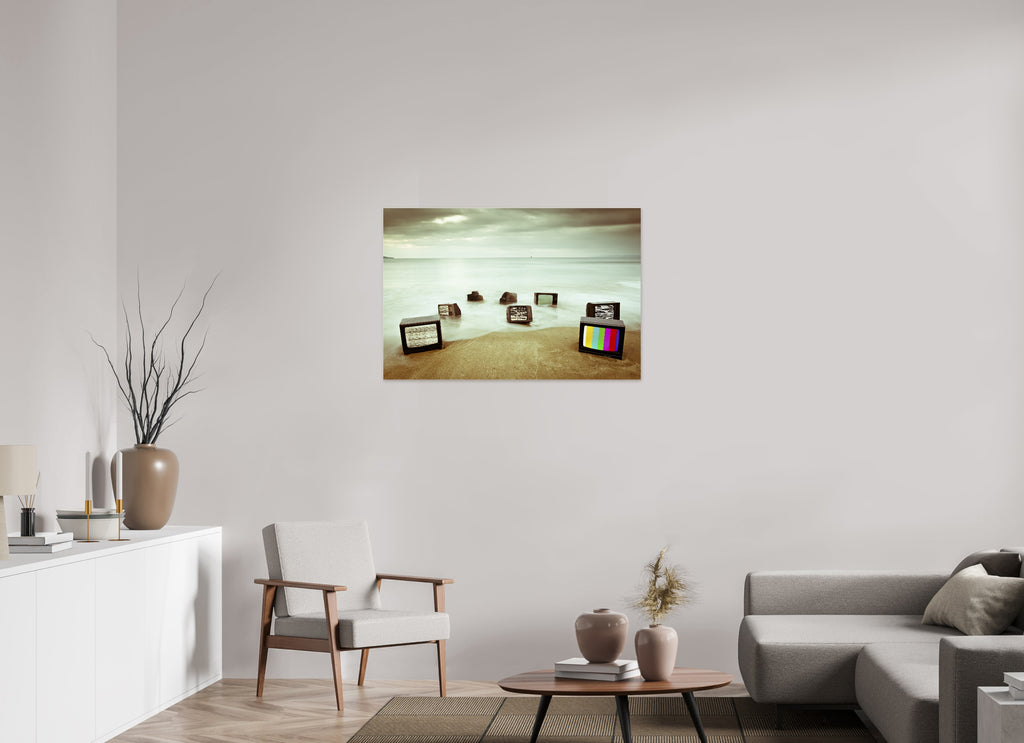 105 x 70 cm, Photo Print Under Acrylic Glass Television Project No. 06 — Drift