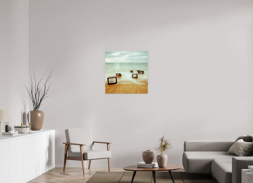 70 x 70 cm, Photo Print Under Acrylic Glass Television Project No. 07 — Undertow