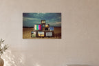 Television Project No. 08 — Test Card — close view of the print on a wall